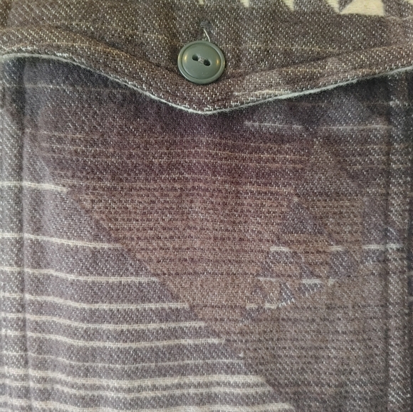 Woolrich Aztec Cotton Zip Shacket Size Small - Picture 10 of 16